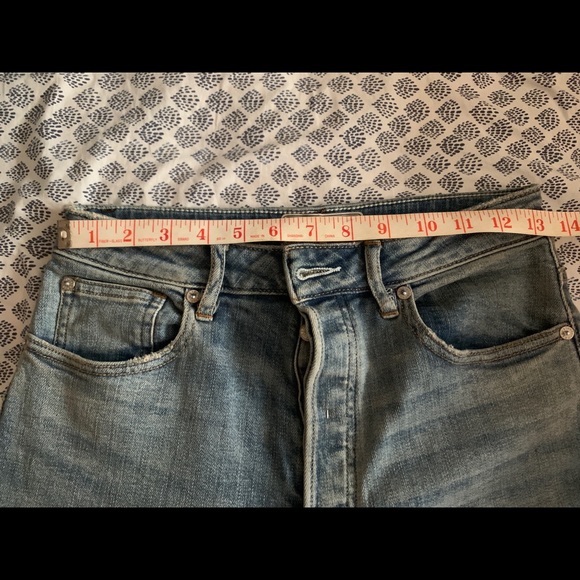 Free People Wales Wide Leg SZ 27 Button Fly - Picture 9 of 9